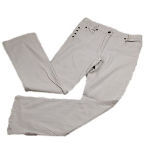 Spanner Five Pocket Mid Rise Straight Leg Beige Light Weight Pants